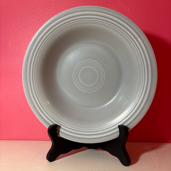 Vintage Fiesta Ware Elegant Gray Soup Bowl EUC Retro Homer Laughlin Collectible - Picture 4 of 9